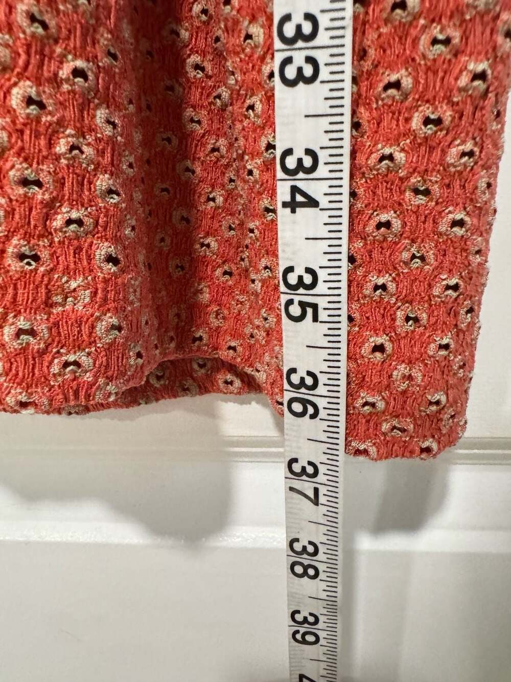 Free People Boho Cottagecore Coral Floral Mini Dress Square Neck NWT XL - Picture 3 of 10